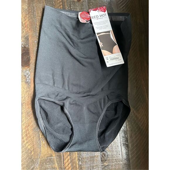 SPANX Red Hot size medium black high-Waisted Brief panty - Picture 5 of 10
